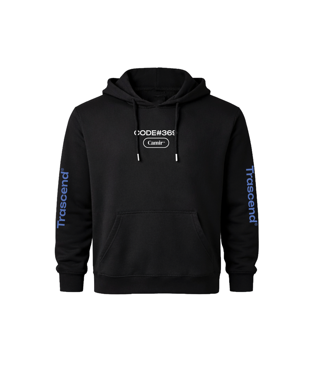 Hoodie Trascend con capucha vista frontal — Poleron Streetwear Hombre Chile | Camir Brand
