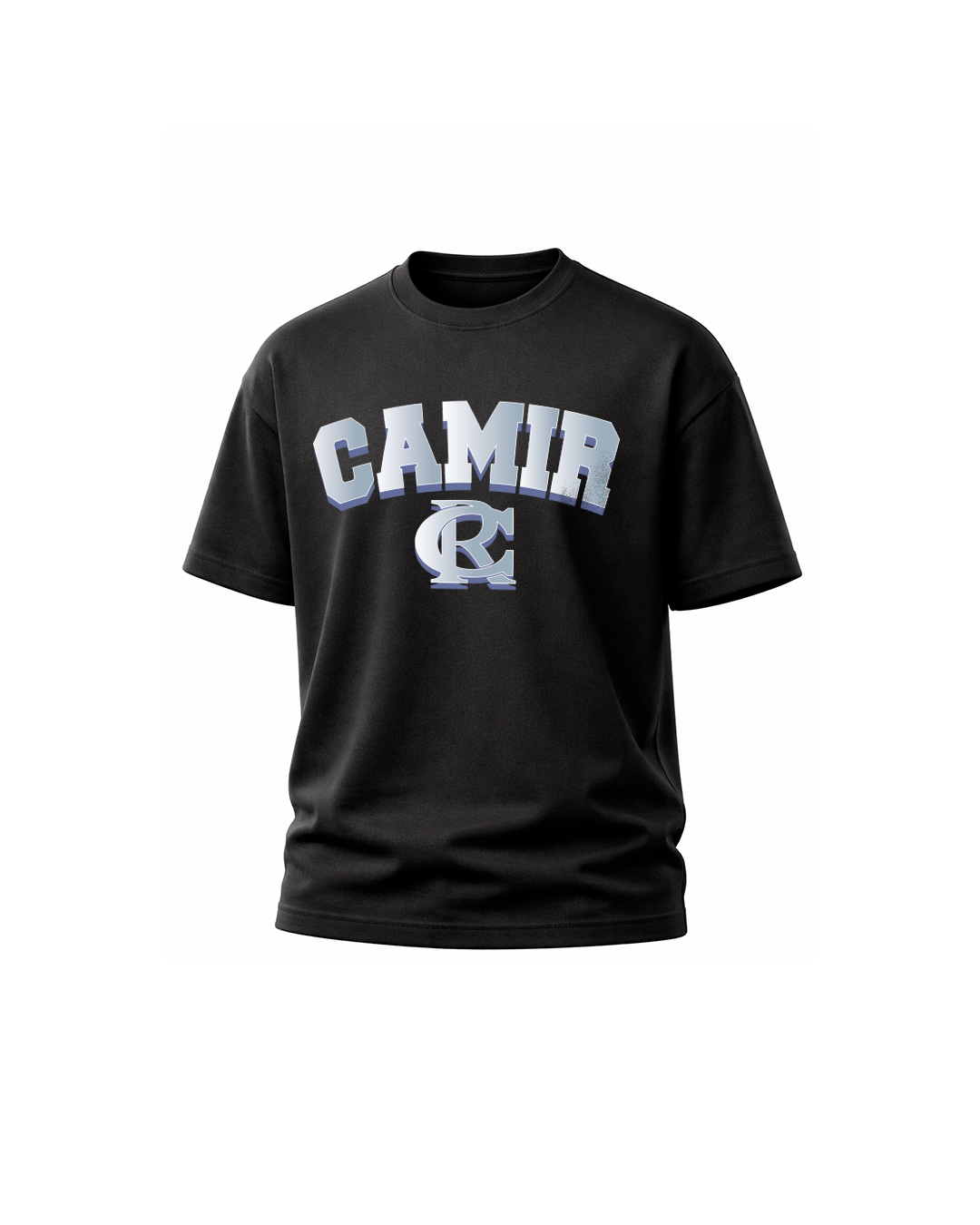 Polera Varsity Camir Brand estilo universitario streetwear vista frontal — Ropa Hombre Chile